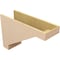 Ekena Millwork 11"W x 33"D x 22"H Classic Burlington Rough Cedar Woodgrain TimberThane Corbel, Primed Tan CORUR11X33X22BURRCPR - alternate 2